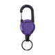 thumbnail image 3 of Llavero Retráctil Resistente Con Carrete Para Acampar Al Aire Libre Y Pescar, Color Violeta, 3 of 5