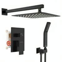 Genérico - Juego De Ducha Con Cabezal Y Tipo Lluvia 2 Funciones