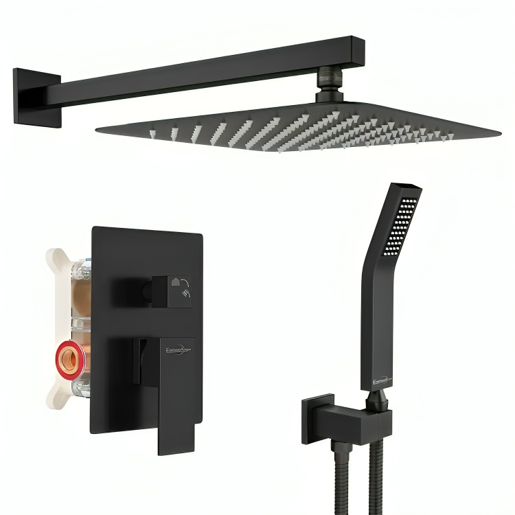 Genérico - Juego De Ducha Con Cabezal Y Tipo Lluvia 2 Funciones