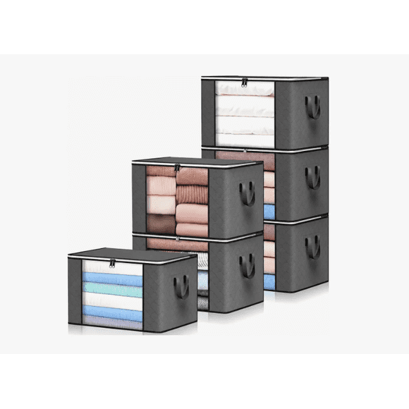 6 Unidades Organizador De Bolsas Almacenamiento De Ropa 60l