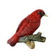 thumbnail image 3 of Colgador De Pájaros En Una Rama, Gorro De Ducha Colgante, Auriculares, Gancho De Pared De Resina, Rojo, 12x3,5x9,5 Cm, 3 of 3