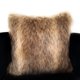 thumbnail image 2 of Cojín Plutus Brands Plutus Mountain Coyote de piel sintética, 2 of 3