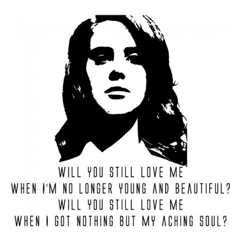 Rienda Libre Graphics - Decomural Young Beautiful Lana Del Rey Ws-34175