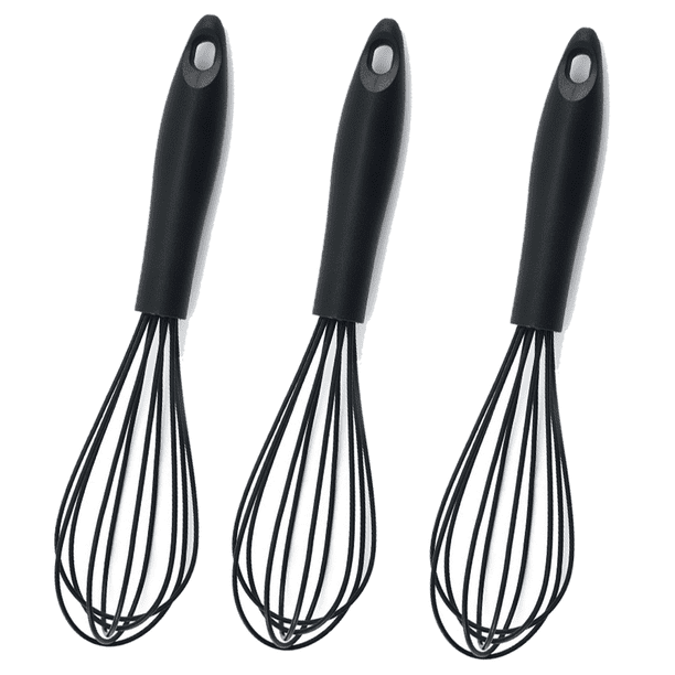 Batidor de silicona - Batidor de cocina resistente al calor para utensilios de cocina antiadherentes, batidor de huevos de globo perfecto