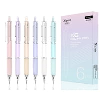 Bolígrafos De Gel Xipan, 0,7 Mm, Tinta Negra De Secado Rápido, Paquete De 6