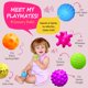 thumbnail image 2 of Juego de bolas de masaje Sensory Toy ROHSCE para niños pequeños de 6 a 12 meses, 2 of 9