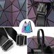 thumbnail image 5 of Mochila LOVEVOOK geométrica luminosa holográfica para mujer, 5 of 6