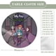 thumbnail image 2 of Sally Face theme Fitted Round Tablecloths Elastic Edged Table Covers Waterproof Table Cloth For Kitchen Holiday Party Tables Decor 150cm, 2 of 6
