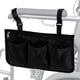 thumbnail image 1 of Bolsa lateral para silla de ruedas, bolsa para reposabrazos, bolsillo organizador, bolsillo para accesorios de silla de ruedas eléctrica, manual/eléctrica, andadores, rollators, color negro., 1 of 6