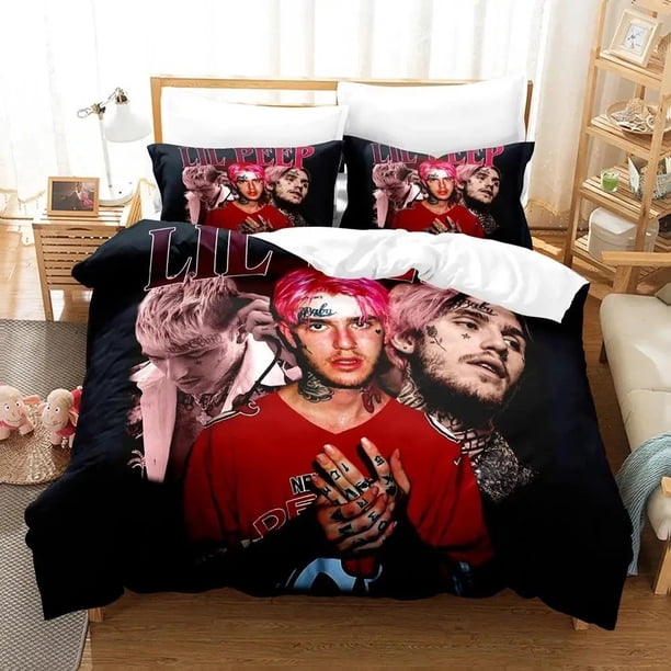 Rapper Lil Peep Bedding Set Duvet Cover Bed Set Quilt Cover Pillowcase Comforter Boys Adult Bedding Set