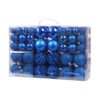 Bothyi - 100 Uds Adornos De Bolas De Navidad Colgantes De Navidad Para Aniversario Boda Festivo Azul