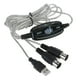 thumbnail image 3 of Convertidor De Cable De Interfaz MIDI USB IN OUT De 2 M PC A Adaptador De Teclado De Música, 3 of 3