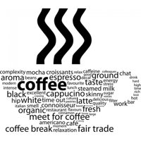 Rienda Libre Graphics - Decomural Coffee Cup Cafe Ws-18033