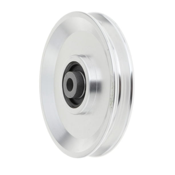 Rodamiento Polea Rueda Accesorio de Gimnasio Universal Resistente Al Desgaste Fácil de Instalar 10 Mm de Diámetro Interior para Ejercicio Accesorio de 110mm Plata