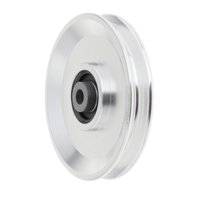 Magideal - Rodamiento Polea Rueda Accesorio De Gimnasio Universal Resistente Al Desgaste Fácil De Instalar 10 Mm De Diámetro Interior Para Ejercicio Accesorio De 110Mm Plata