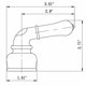 thumbnail image 4 of Grifo Dura con manijas clásicas para vehículos calientes y fríos de repuesto para vehículos recreativos, 4 of 6