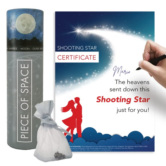 Amuleto happylandgifts Meteorito 8‑12 mm con Certificado