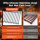 thumbnail image 5 of Rejillas para parrilla QuliMetal 7637 44 cm acero inoxidable, 5 of 9