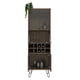 thumbnail image 2 of Bar Alto 5 Puertas 10 Botelleros Y Portacopas Café Y Gris, 2 of 7
