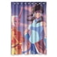 thumbnail image 1 of Cortina de ducha de anime para niña encantadora, juego de cortina de baño con ganchos, tamaño 48 x 72 pulgadas, 1 of 3