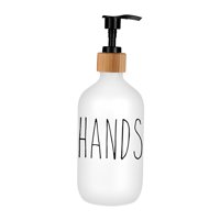 Bothyi - Dispensador De Jabón Líquido De Botella De Loción De Champú Recargable Para Manos Blancas En El Hogar