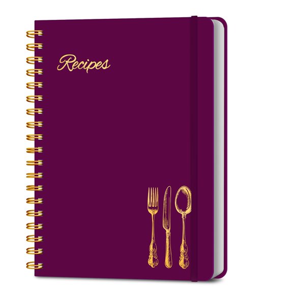 Libro de recetas LuBudingJoy 150 páginas con encuadernación en espiral