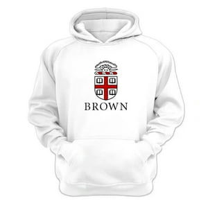 Genérico - Polerón Canguro Brown Blanco Talla Xs Unisex