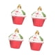 thumbnail image 2 of 4 Adornos Navideños Para Cupcakes, Adornos Para Colgar En La Pared Del árbol De Navidad, Color Rojo, 2 of 3