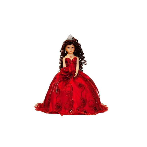 Muñeca paraguas para quinceañera Kinnex Collections KK18725-7, 45 cm