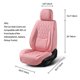 thumbnail image 5 of Fundas de Asiento para Coche TINRAIYANG Rosa, Par Delantero, Transpirables, 5 of 7