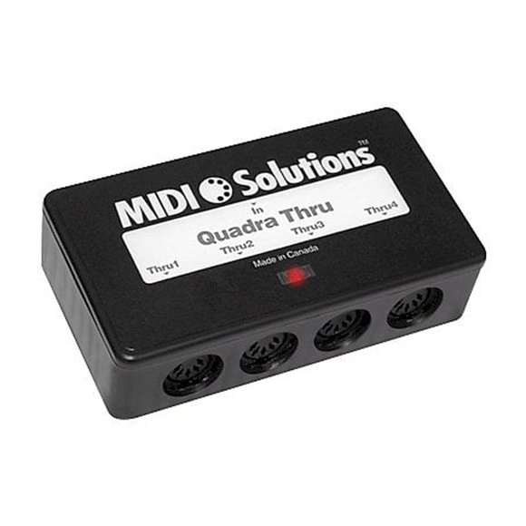 MIDI Solutions Quadra Thru MIDI Thru Box de 1 entrada y 4 salidas