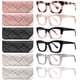 thumbnail image 1 of Gafas de lectura CCVOO Elegantes con filtro de luz azul para mujer, 1 of 8