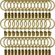 thumbnail image 1 of Anillos de cortina AMZSEVEN de metal con clips de 1,5 cm de diámetro interior, 1 of 8