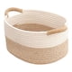 thumbnail image 1 of Cesta Tejida De Cuerda De Algodón Para Organizar Ropa, Revistas Y Cocina, Resistente, 38 X 29 X 19 Cm., 1 of 5