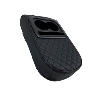 Magideal - Caja De Reposabrazos Para Coche, Alfombrilla De Soporte Para Codo, Almohadilla Suave Para Reposabrazos De Coche, Portavasos Ligero, Cubierta De Consol