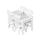 thumbnail image 4 of 1/12 Dollhouse Silla de mesa de madera en miniatura Set de té de porcelana Comedor, 4 of 4