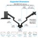 thumbnail image 4 of Brazo Para Monitor Avlt Doble 17 38 Con Bandeja Para Laptop Y Dock Usb c, 4 of 9