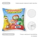thumbnail image 5 of VeggieTales en la Casa Fundas de almohada de terciopelo con tema, regalos de funda de almohada, decoración para el hogar, cojín de lanzar, regalo de cumpleaños para fans y parejas. 45cm x 45cm., 5 of 6