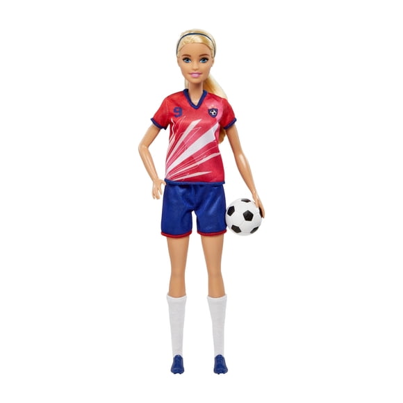 Muñeca Jugadora de Fútbol Playera Roja