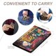 thumbnail image 4 of Gravity Falls Porta Pasaporte y Cartera de Viaje Premium de Cuero PU, Funda de Pasaporte Bloqueo RFID con Ranuras para Tarjetas de Crédito, Estuche para Libro de Pasaporte para Familia 10cm × 15cm, 4 of 6