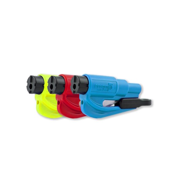 Llavero RESQME Herramienta de Escape 3 Unidades Rojo/Azul/Amarillo