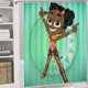 thumbnail image 5 of Super Sema-theme 4-Piece Shower Curtain Set with Rugs, Waterproof Bathroom Decor Set Includes Bath Mat, U-Shaped Rug, Toilet Lid Cover and Curtain with Hooks, 5 of 6