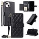 thumbnail image 5 of Funda tipo billetera FOXDOCK para iPhone 15 – Tapa abatible con correa para mujer, 5 of 5
