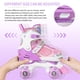 thumbnail image 4 of Patines Nattork para Niñas Ajustables con Luces Morado, 4 of 6