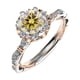 thumbnail image 1 of Anillos de Moissanita de Oro Blanco de 18K de 1 Uds para Mujer Regalo Color D Claridad VVS1 Anillos de Diamante Anillo de Plata Esterlina S925 Joyería Anillos de Compromiso de Moissanita con, 1 of 8