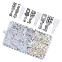 Ioensy - 315 Uds Conector De Cable 2,8Mm 4,8Mm 6,3Mm Kit Surtido De Terminales De Engarzado Latón Plateado