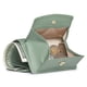 thumbnail image 2 of Pequeña Cartera De Cuero Para Mujeres Con Bolsa De Moneda Compacta Mini Cartera De Bolsillo Triple Con Ranura Y Portatarjetas Ideal Para Diarios O Viajes (verde), 2 of 3