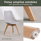 thumbnail image 3 of Pack 2 sillas para comedor tulip grises, 3 of 8