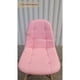 thumbnail image 3 of Silla Comedor Buckle Rosa Ecocuero con Patas de Madera, 3 of 4