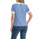 thumbnail image 3 of INSPIRE CHIC Blusas de Mujer para el Regreso a Clases con Cuello Peter Pan en Contraste y Mangas Cortas con Lunares L Azul Polvoriento, 3 of 6